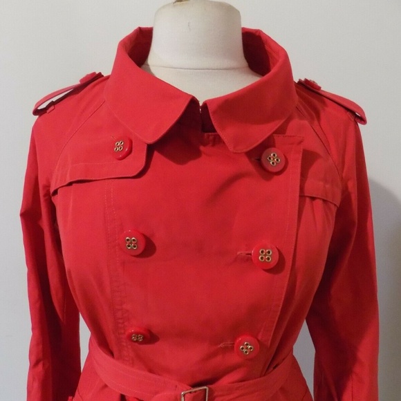 ETCETERA Tangerine Orange Belted Jacket, 00 - Picture 2 of 5
